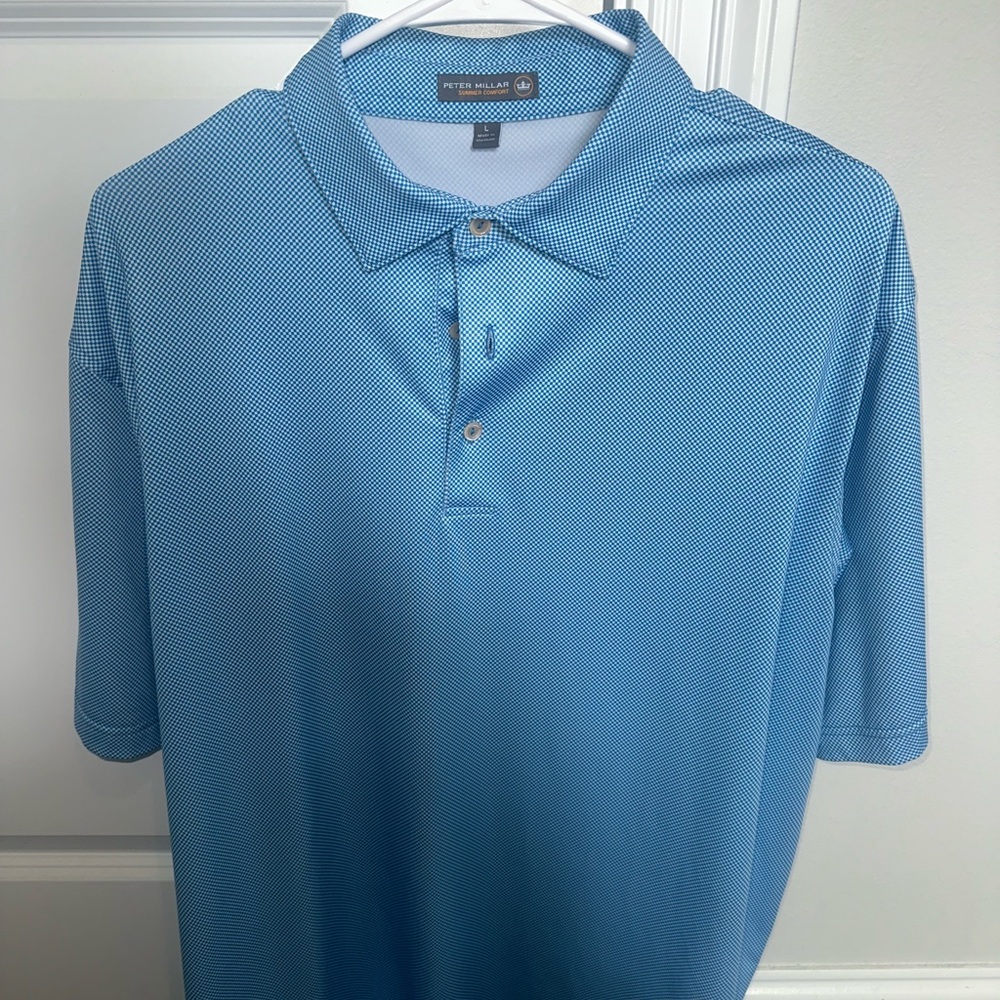 Peter Millar Blue Men's Polo Shirt